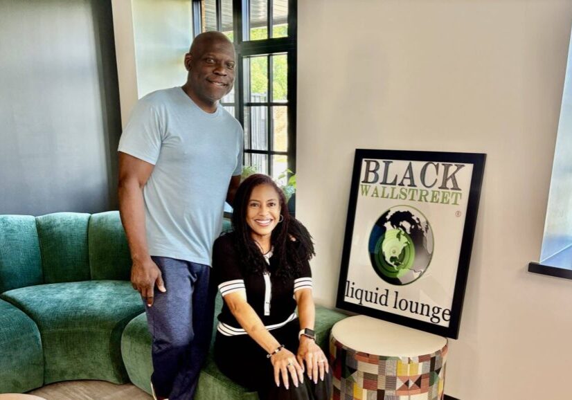 Guy and Yvette Troupe sitting at the Liquid Lounge